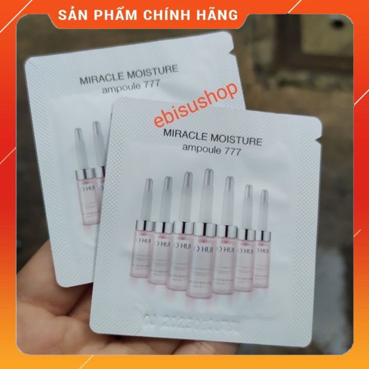 10 gói tinh dầu Dưỡng ẩm câp nước 777 Ohui Miracle Moisture Ampoule 777