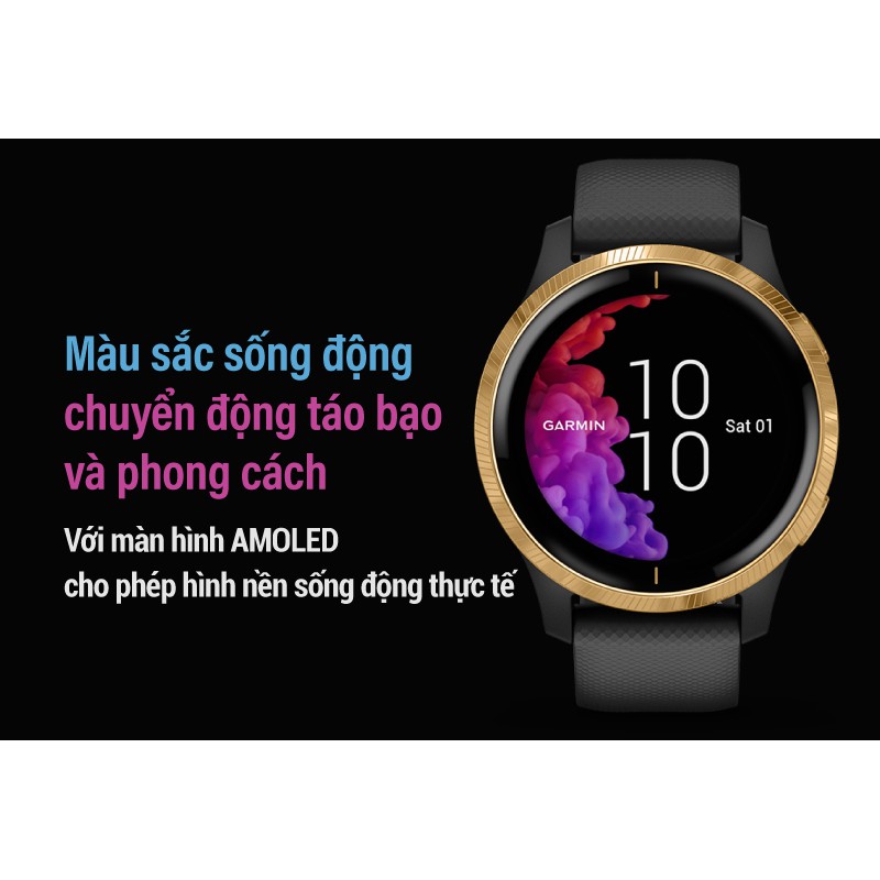 Đồng hồ thông minh Garmin Venu, GPS, Wi-Fi