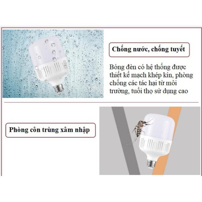 Bộ 8 dây đèn thả cổ điển bóng đèn led búp trụ trang trí 25w