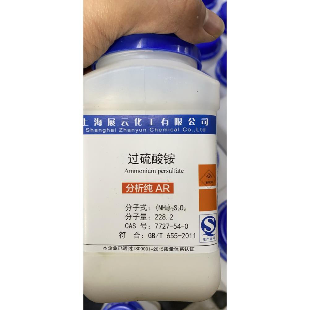 Hoá chất Ammonium persulfate CAS 7727-54-0 (NH4)2S2O8 lọ 500g amoni per sunfat