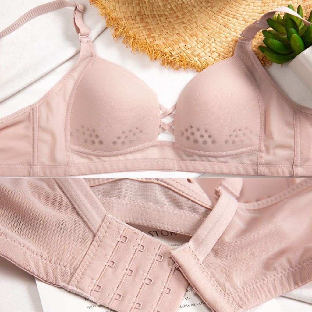 Áo ngực nữ không gọng mút mỏng, áo lót nữ đệm mỏng ôm ngực quyến rủ thông hơi DOPICO  A195