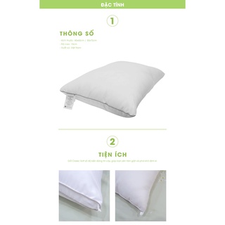 Ruột gối (SIÊU ÊM + có tem điện tử chính hãng) CLASSIC SOFT 45*65 (Gối Thấp)