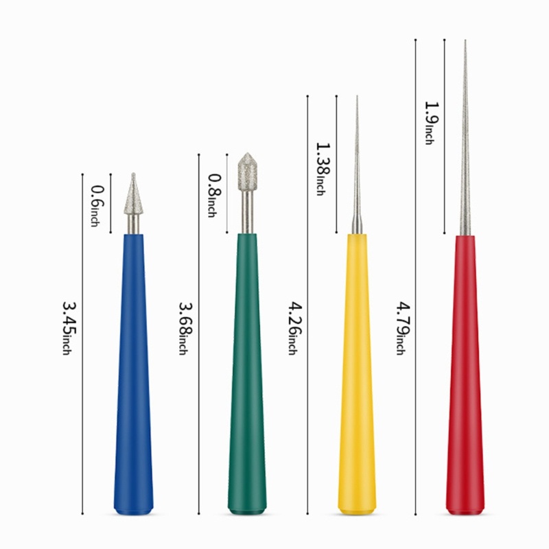 Set 4 Dụng Cụ Làm Trang Sức Bằng Kim Loại Với Hạt Ngọc Trai / Kính / Kim Cương