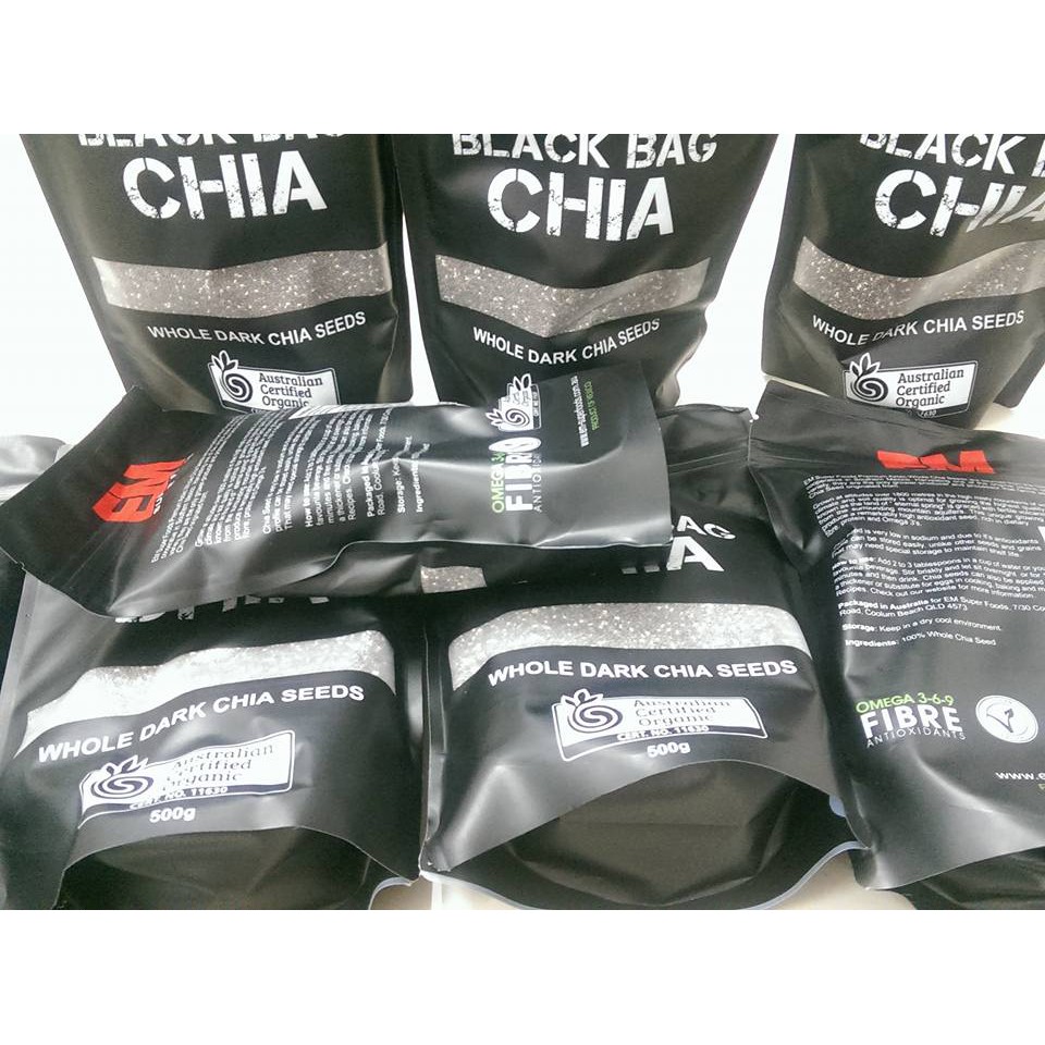 Hạt Chia đen Whole Dark Chia Seeds (500g)
