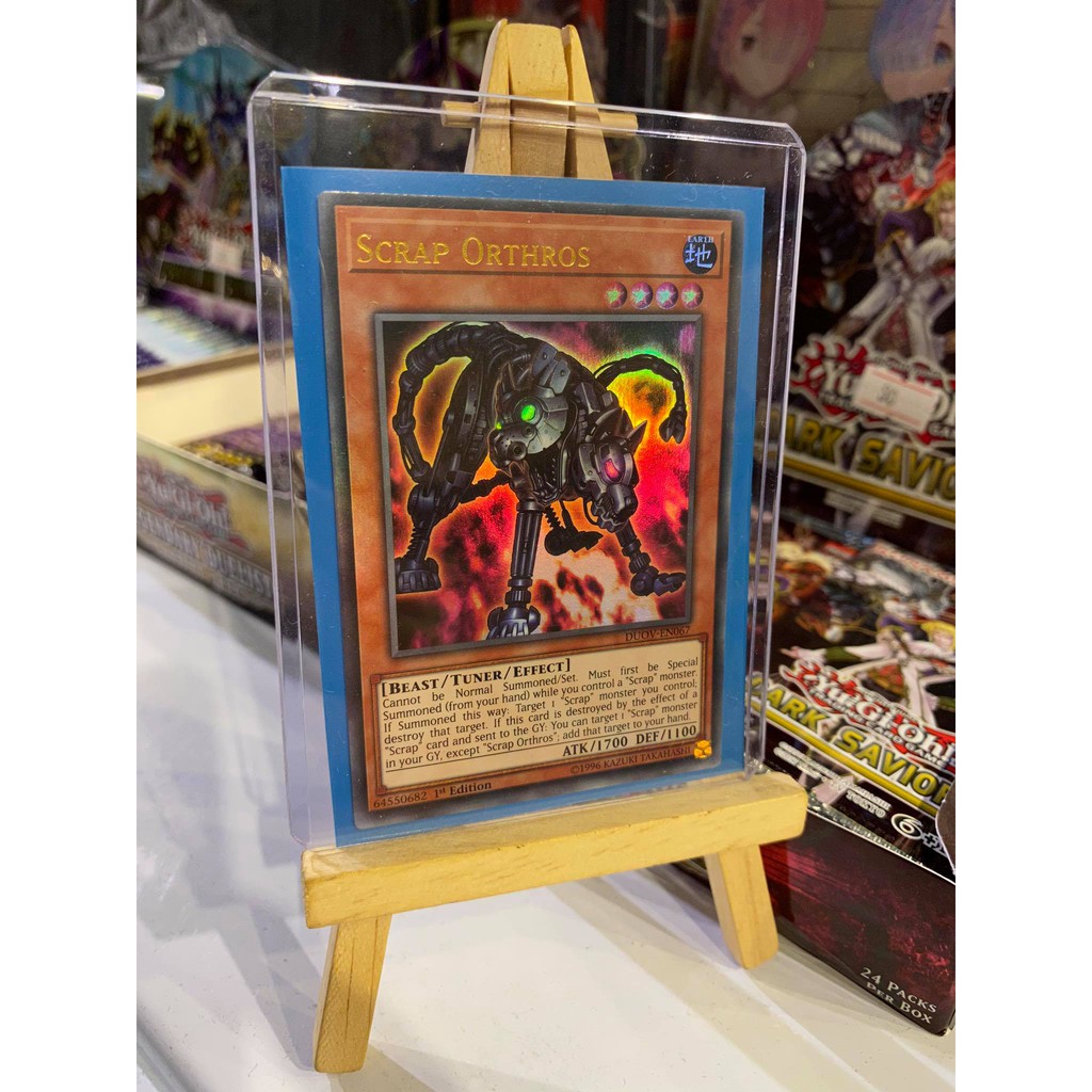 Lá bài thẻ bài Yugioh Scrap Orthros - Ultra Rare - Tặng bọc bài nhựa bảo quản