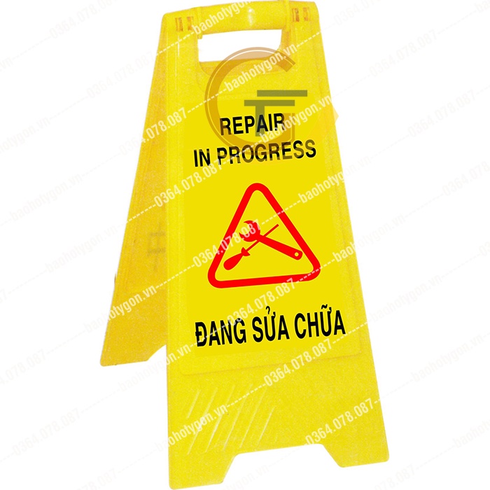 Biển báo chữ A - Đang sửa chữa