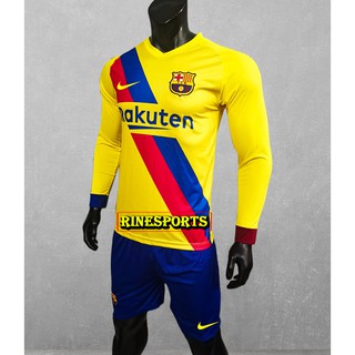 Bộ Áo bóng đá dài tay Barca vàng hàng Việt nam chuẩn 100%.Cam kết Y Hình - Nhận hàng Ok mới trả tiền - Hàng xịn nhất