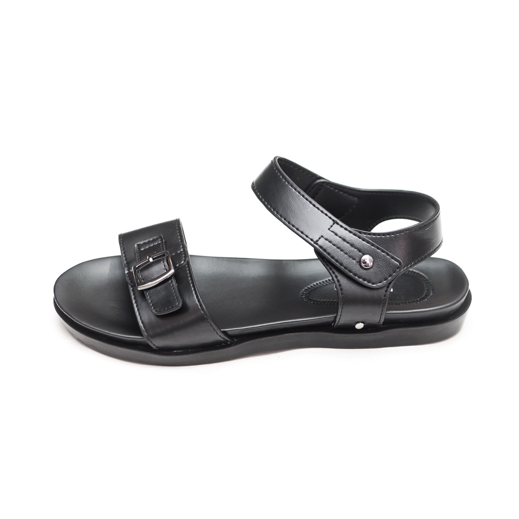 GIÀY SANDAL QUAI HẬU ĐẾ BẰNG QUAI NGANG NỮ BITA'S SYN.261 (ĐEN) - BITAS