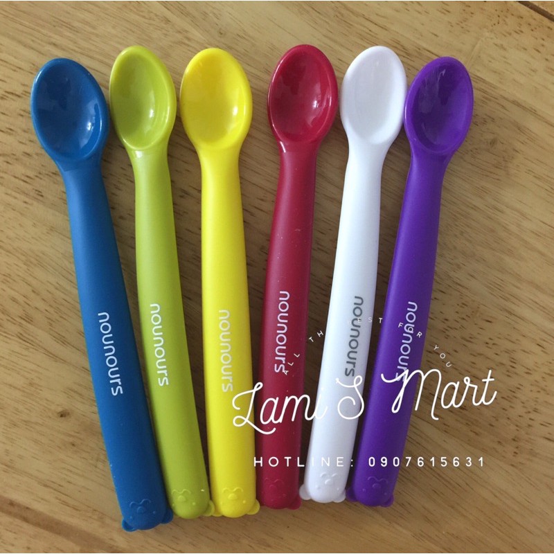THÌA MUỖNG ĂN DẶM SILICONE NOUNOURS NỘI ĐỊA HÀN QUỐC NOUNOURS