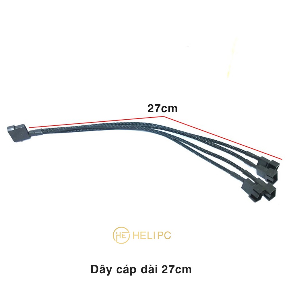 Dây chuyển đổi PSU Molex sang 4 Pin 1 ra 4 cáp Molex sang 4 pin Fan Case