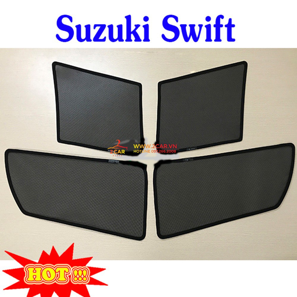 Bộ rèm chắn nắng nam châm xe Suzuki Swift 2014-2020, Hàng loại 1 xịn