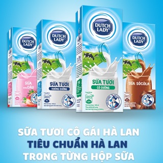 Thùng Sữa tươi tiệt trùng Dutch Lady 180mlx48hộp