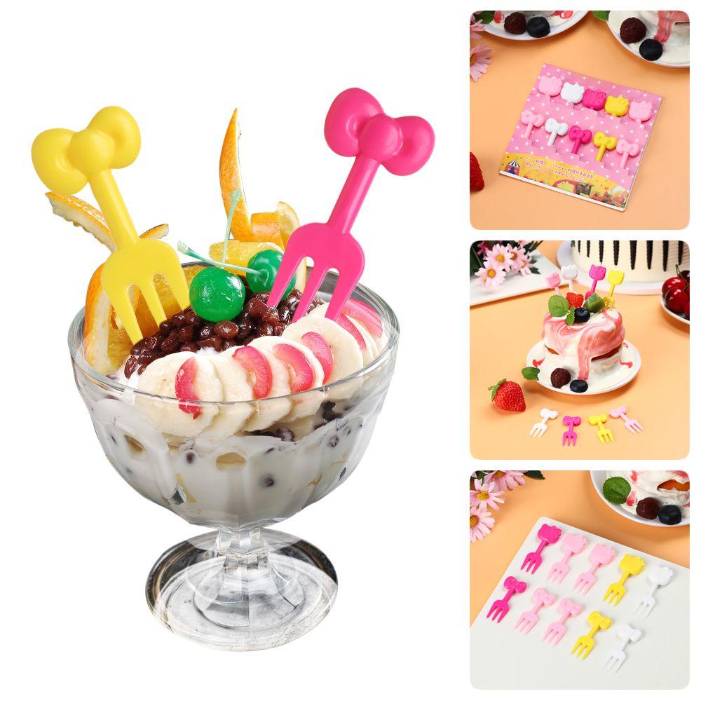 Nĩa Ăn Trái Cây Họa Tiết Hoạt Hình DIY 1 Cho Bé