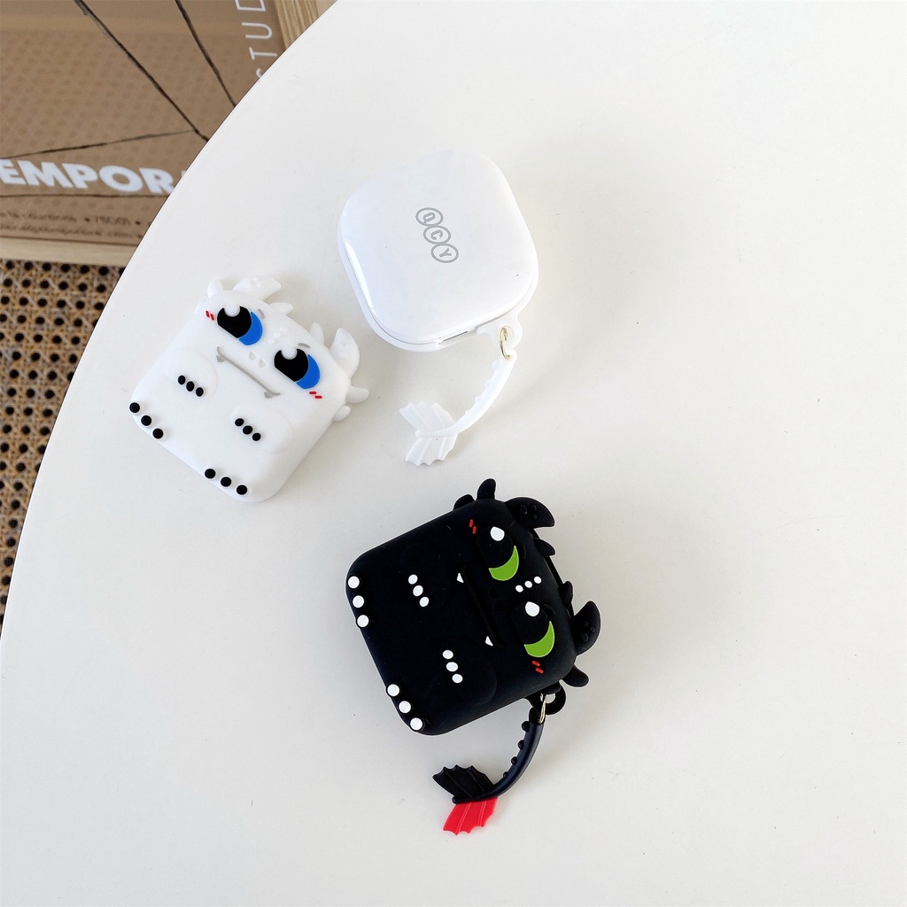 Vỏ Bảo Vệ Hộp Sạc Tai Nghe bluetooth Không Dây QCY T13 TWS Bằng Silicon Mềm Họa Tiết Hoạt Hình 3D