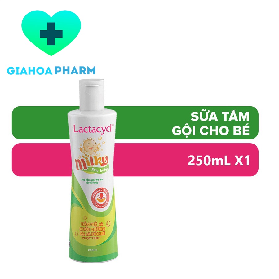 Lactacyd Milky - Sữa tắm gội trẻ em Lactacyd