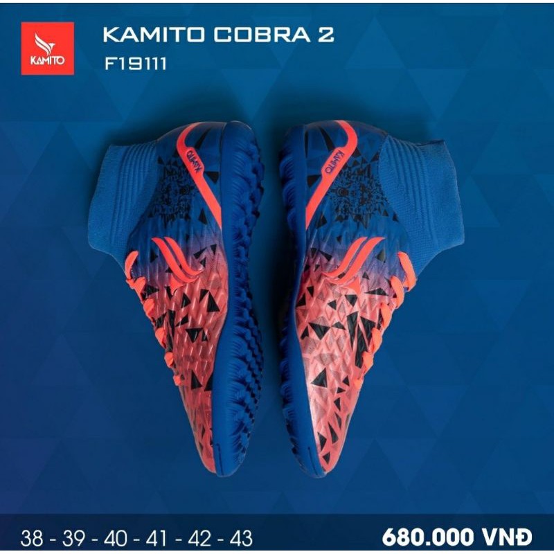 [Hàng chính hãng] Giày đá bóng Kamito COBRA 2 Xanh Blue