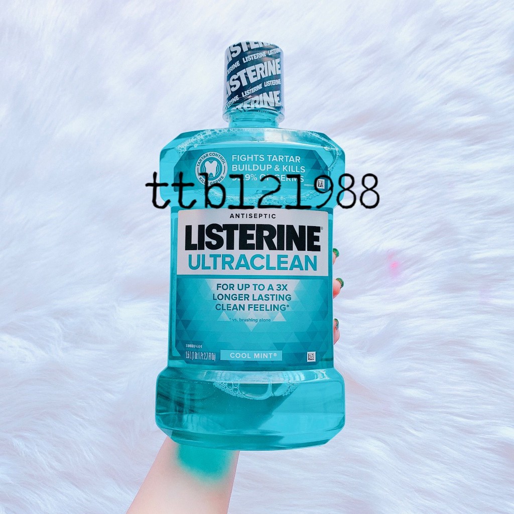 Nước Súc Miệng LISTERINE ULTRACLEAN 1.5L ( chai khổng lồ )