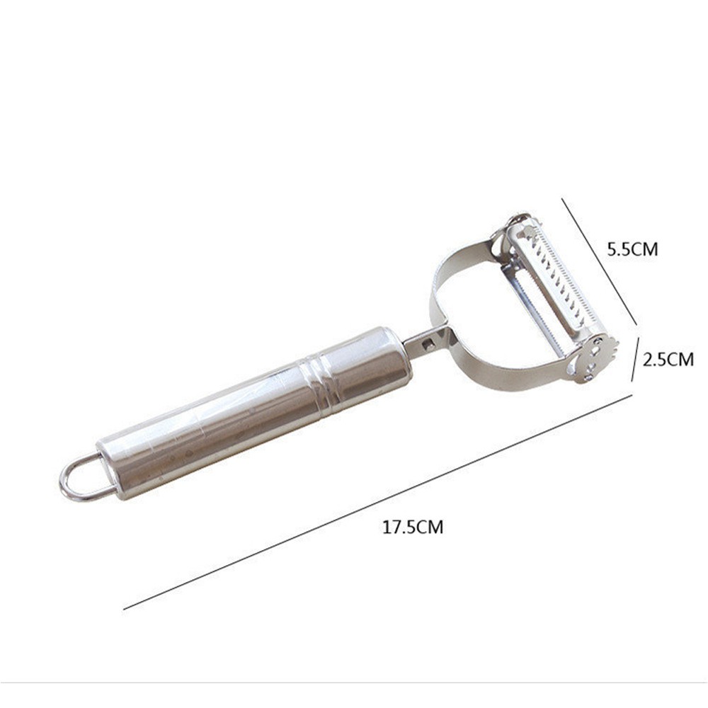 Nạo củ quả inox đa năng 3 in 1 chống han gỉ, dụng cụ nạo củ quả và bào sợi nhanh chóng tiện lợi do sieurevietsstore pp