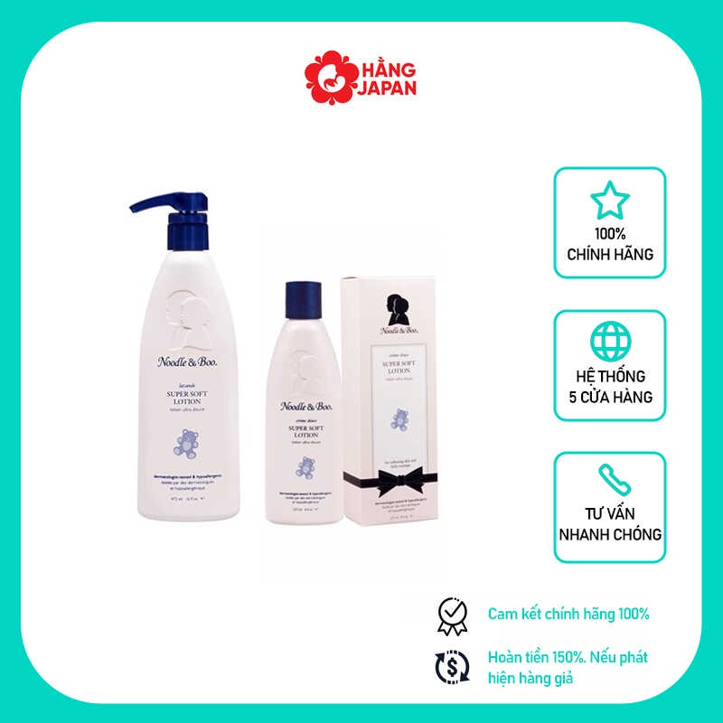 Bộ sản phẩm chăm sóc da cho bé cao cấp Noodle &amp; Boo 475ml - Mỹ