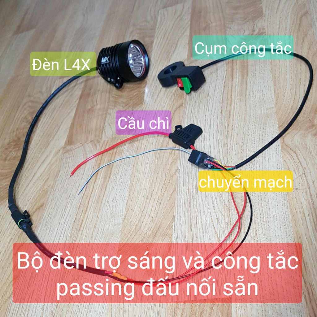 Công tắc Tắt Mở có Mạch Passing cho đèn trợ sáng L4 L4X L6 L6X