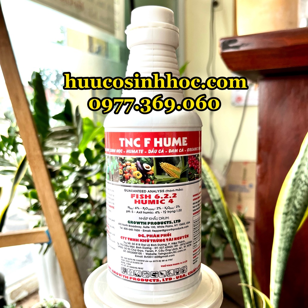 Phân Bón ĐẠM CÁ – HUMIC MỸ TNC F HUME USA Siêu Tăng Trưởng, Dưỡng Cây, Nuôi Cây 500ml