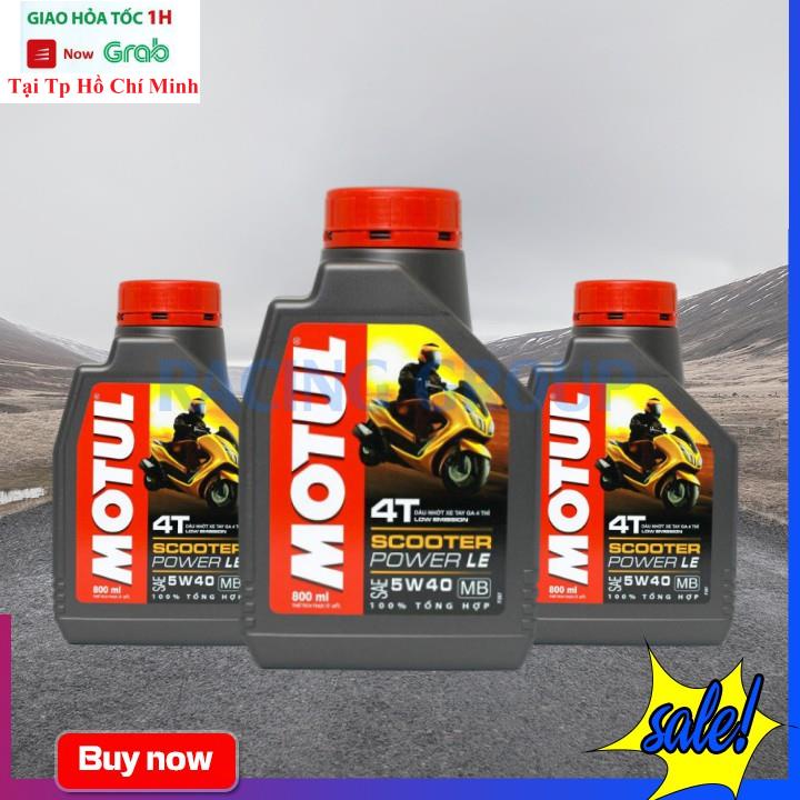 Nhớt Máy Motul Scooter Power Le 5W40 0.8L - Nhớt Pháp Chính Hãng Dùng Cho Xe Ga