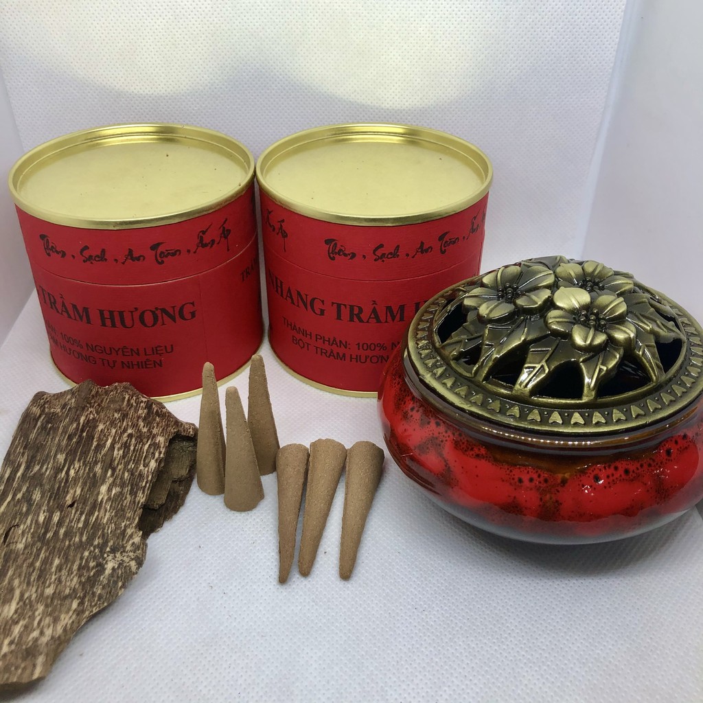 NHANG NỤ TRẦM HƯƠNG CAO CẤP - 100% Trầm Hương Tự Nhiên - Hộp 40 nụ | BigBuy360 - bigbuy360.vn