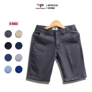 Quần short kaki cao cấp PigoFashion PSK03 màu rêu xám