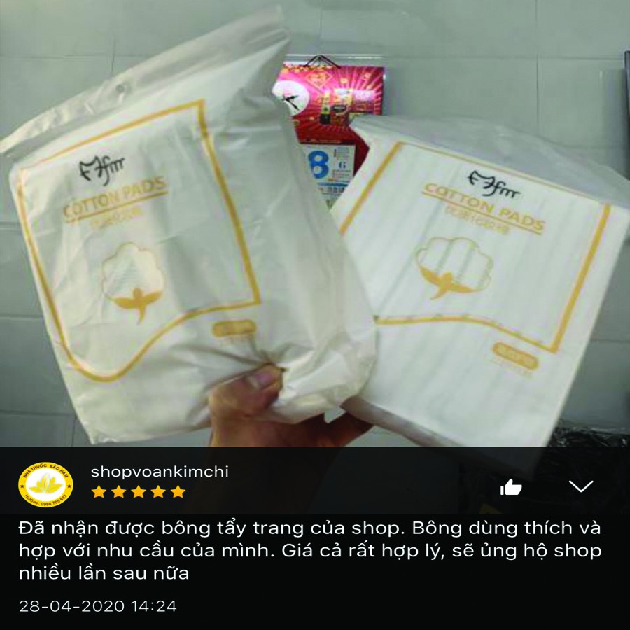 [Conbo 3túi] Bông tẩy trang 3 lớp Cotton Pads [Túi 222 miếng] | BigBuy360 - bigbuy360.vn