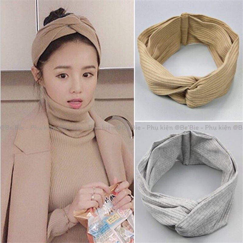 Băng đô thun nhiều màu hot trend BeBie - BP089