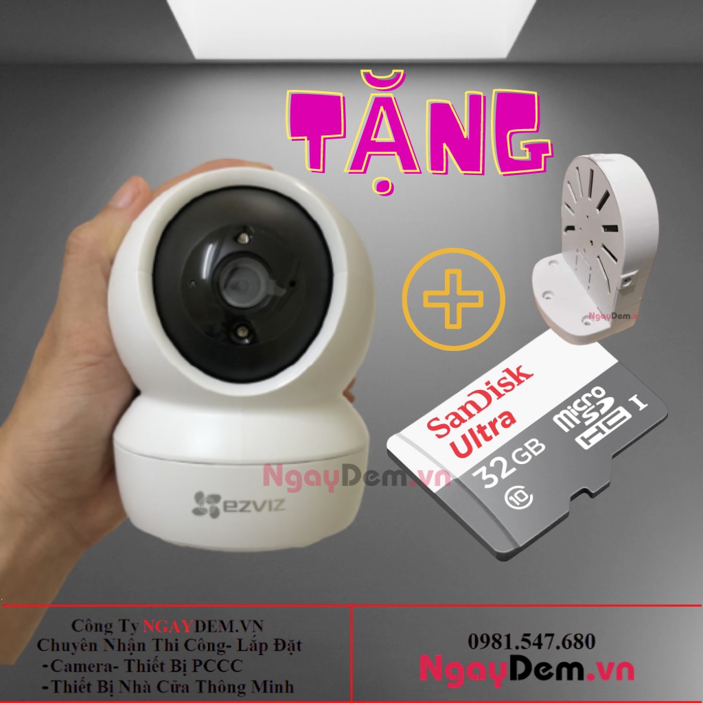 Camera Wifi Ezviz C6N Full HD 1080P 2MP Xoay 360 Bảo Hành Chính Hãng 2 Năm-Đàm Thoại 2 Chiều Giám Sát An Ninh | BigBuy360 - bigbuy360.vn