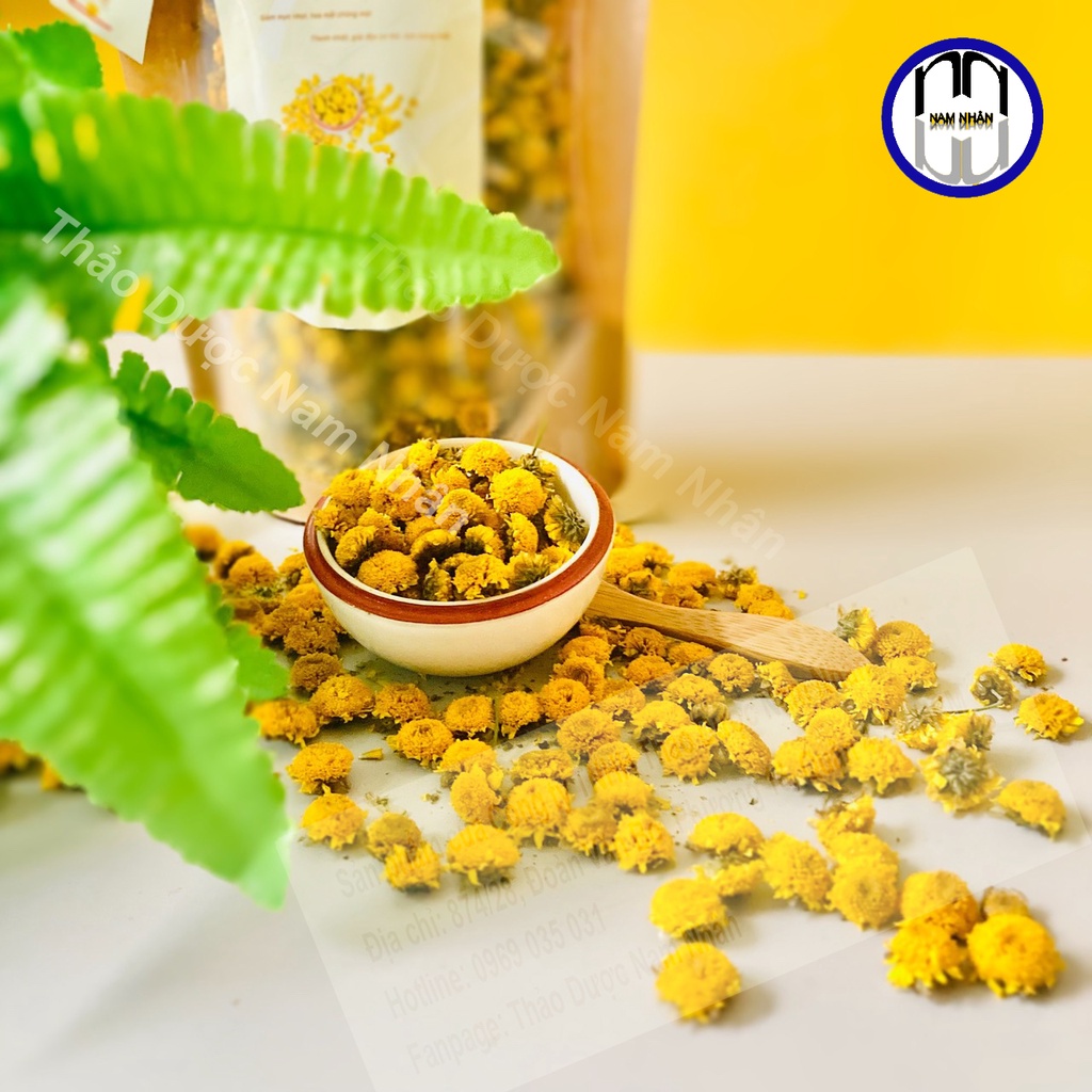Trà hoa cúc chi (cúc tiến vua) trồng bằng phương pháp hữu cơ - sấy lạnh, thơm tự nhiên, không hương liệu, chất bảo quản