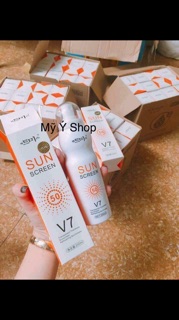 Lọ xịt chống nắng V7 Sun Screen Hàn Quốc