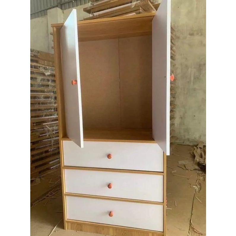 Tủ gỗ treo quần áo trẻ em 4 ngăn. Cao 120x Rộng 60x Sâu 30cm. Gỗ MDF cao cấp. Đủ ốc vít, lắp ráp dễ dàng