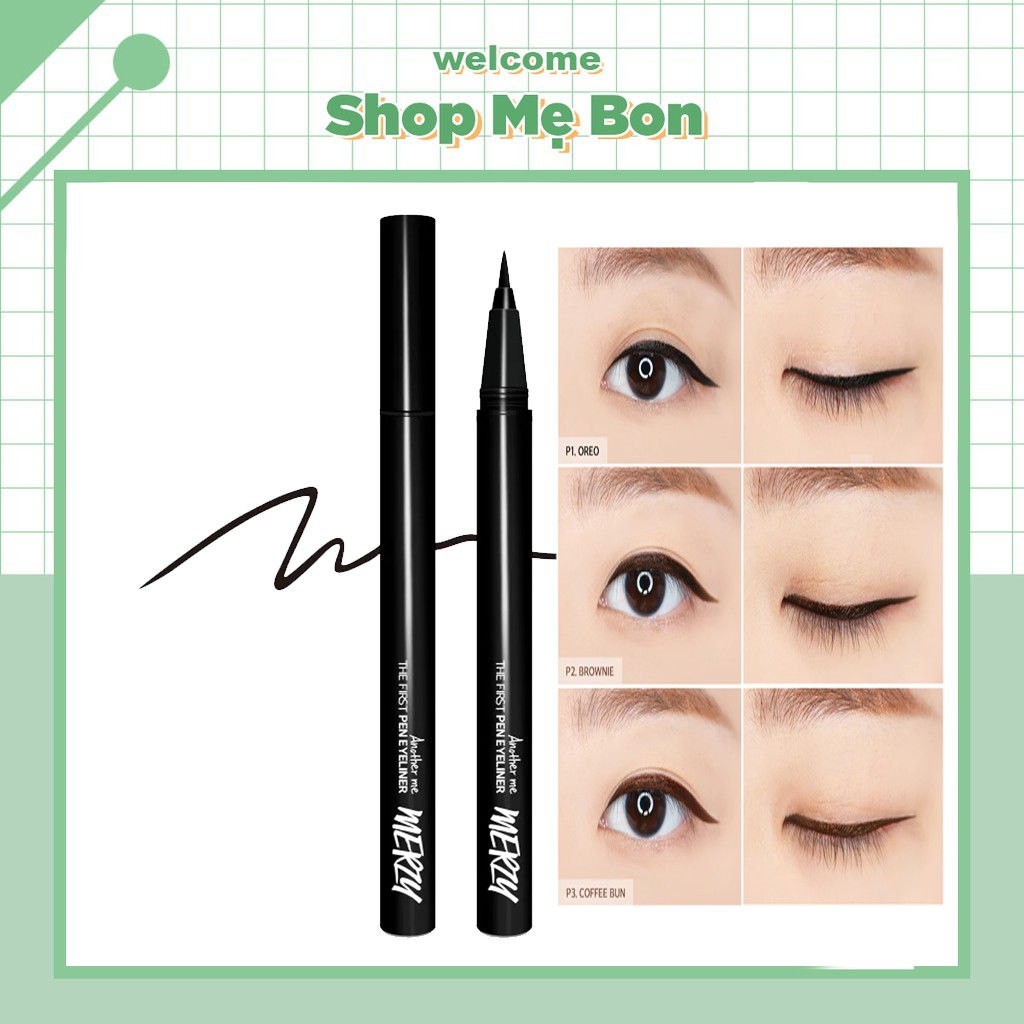 Bút Kẻ Mắt Nước Chống Trôi Merzy Another Me The First Pen Eyeliner