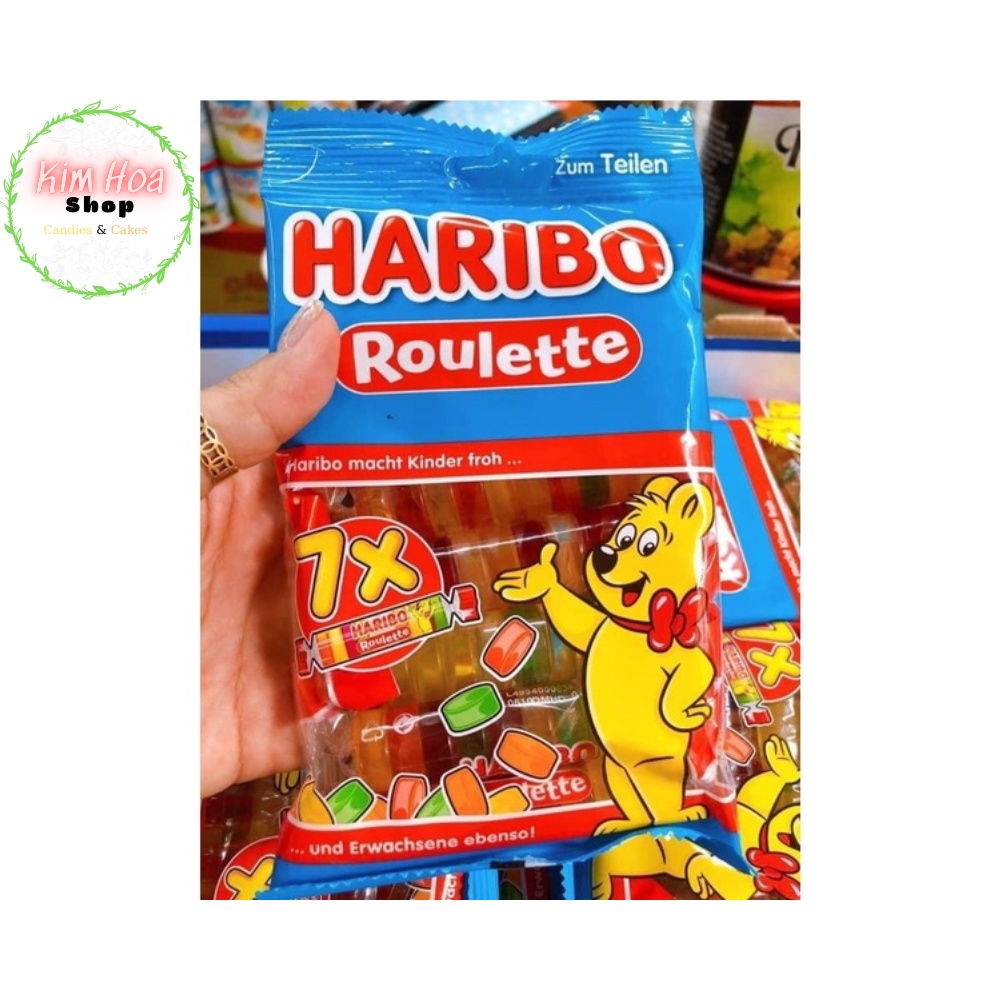 Kẹo Dẻo HARIBO Goldbaren & Roulette hương vị trái cây EU - MADE IN GERMANY