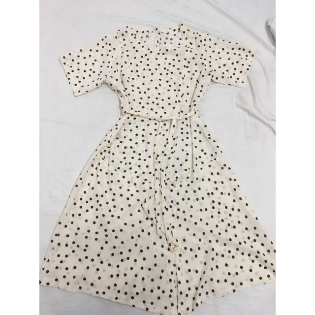 Đầm chấm bi có khóa cho con ti