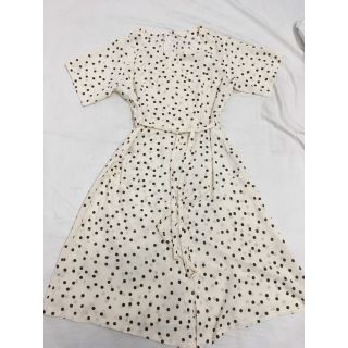 Đầm chấm bi có khóa cho con ti