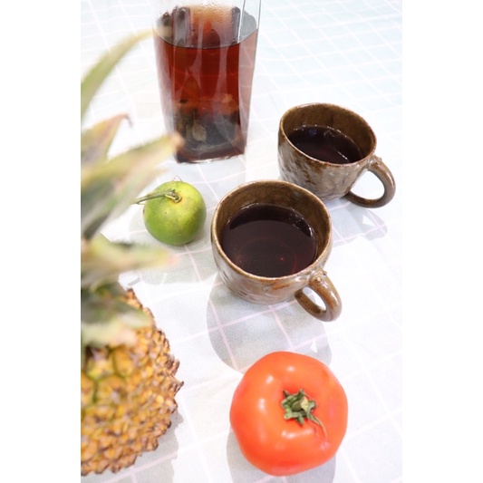 Ly Uống Nước - Ly gốm thủ công, có quai, nhiều hoạ tiết, nhiều màu tự chọn, dùng uống tất cả các loại thức uống