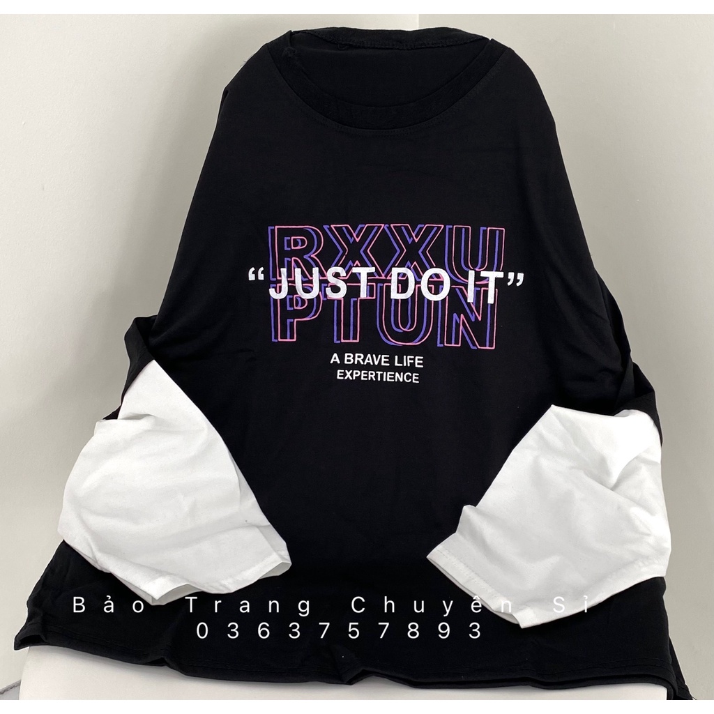[CÓ ẢNH THẬT] Áo Thun Dài Tay XXO Tay Nối Form Rộng Unisex Nam Nữ 3 Màu Chất Thun Coton Ulzzang