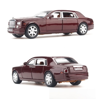 Xe mô hình tĩnh Rolls Royce Phantom tỉ lệ 1:24 XLG khung thép, sơn tĩnh điện màu Đỏ mận/ Đen