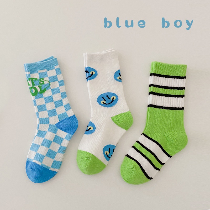Vớ Cotton Ngắn In Họa Tiết Caro / Hoa Dễ Thương Phong Cách Nhật Bản Cho Bé Từ 0-8 Tuổi