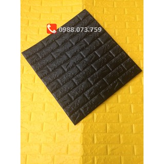 Combo lớn 10 tấm xốp dán tường giả gạch màu đen 320k