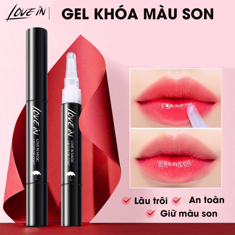 Gel Khóa Màu Son Môi LOVE IN Giữ Màu Lâu Trôi, Chống Lem 24h Chiết Xuất Từ Rong Biển