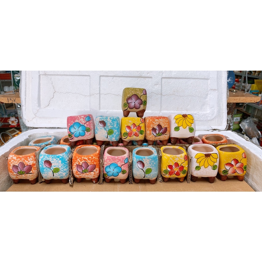 Chậu sứ mini trồng cây 5x7cm