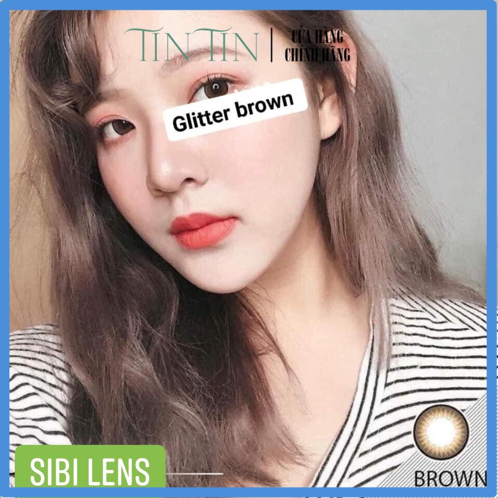 Lens GLITTER BROWN - Lens Chuẩn Thái  - Cam Kết Chính Hãng