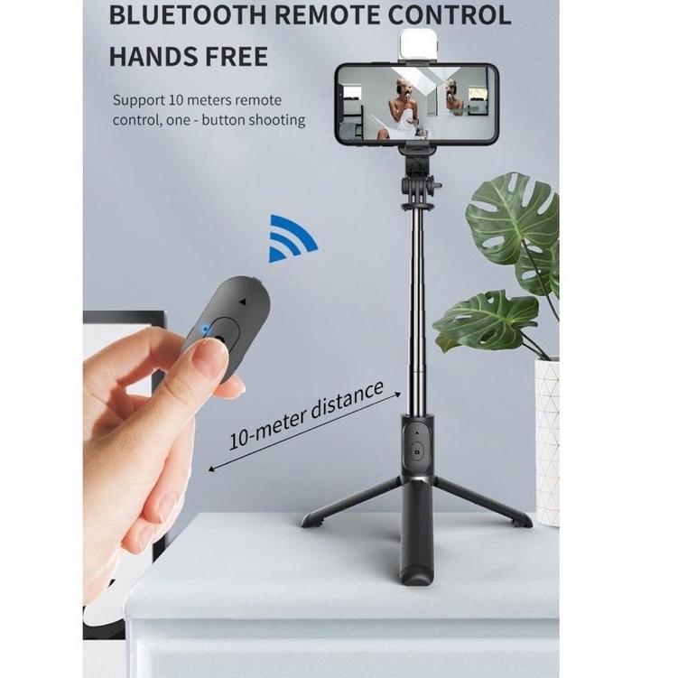 Gậy Tự Sướng L2o7 BLUETOOTH Q07 4 Trong 1 Có Đèn LED 4 Trong 1
