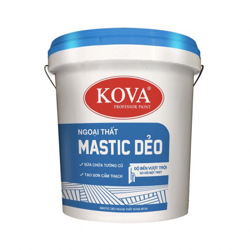 Mastic dẻo ngoại thất KOVA thùng 6kg