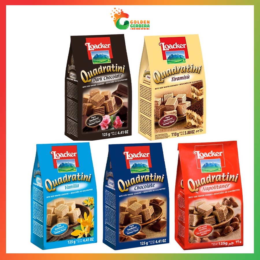 Bánh Xốp Quadratini Loacker 125g