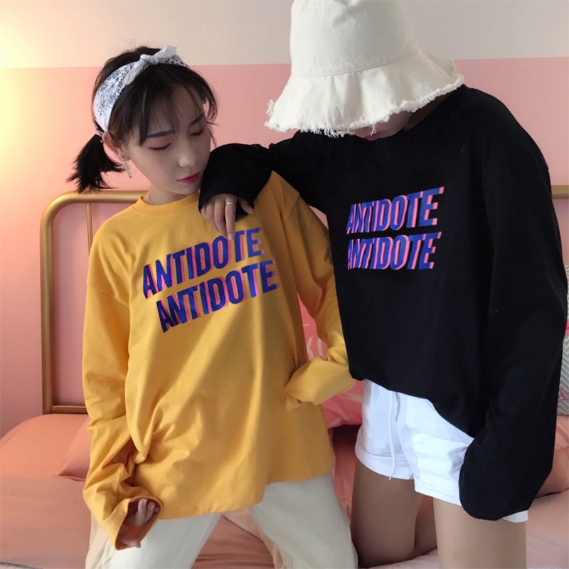 NRVP Áo thun tay dài thời trang xuân hè phong cách Hàn Quốc